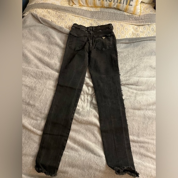 Guess 1981 Skinny High Black jeans size 26 - Picture 8 of 8